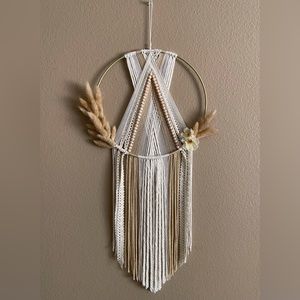 Handmade macramé wall hanging